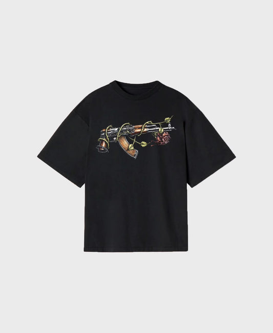 AK47 & Rose Graphic Tee
